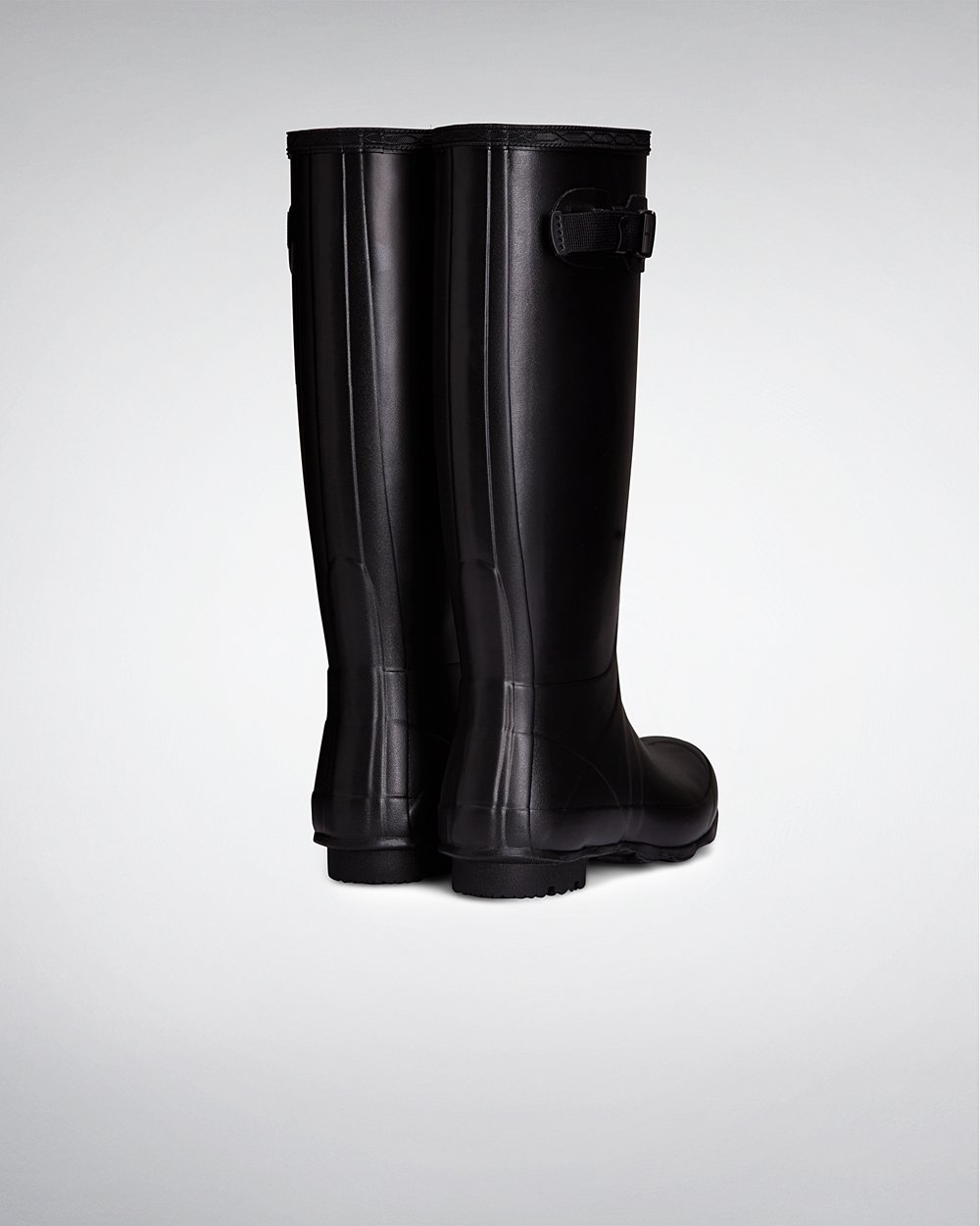 Womens Hunter Norris Field Neoprene Lined - Tall Rain Boots Black - 7348-QWFNK